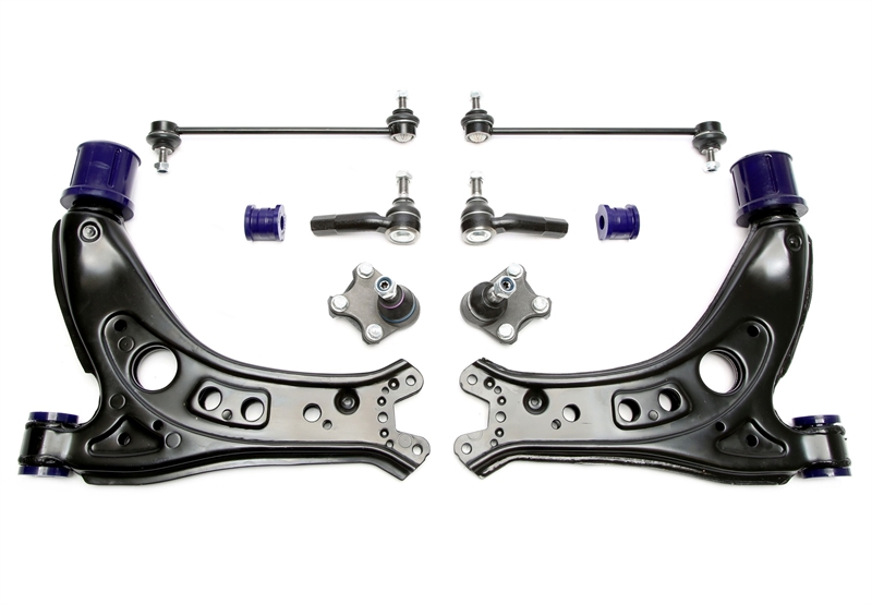 TA Technix wishbone set with PU bushings suitable for VW Polo 9N