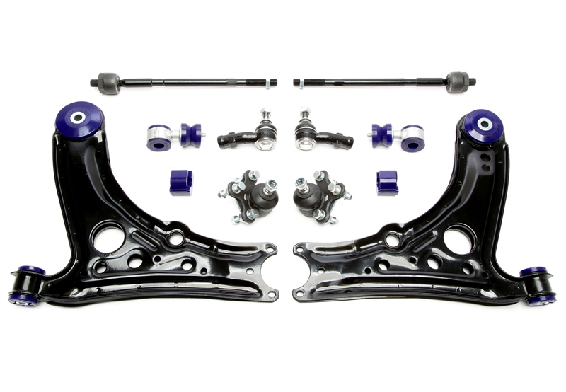 TA Technix wishbone set with PU bushings suitable for VW Polo 6N