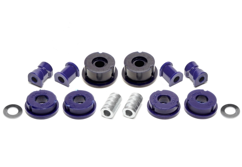 TA Technix PU-bushings kit 14-pieces / front axle+rear axle / front axle with Ø 21mm rod / rear axle with Ø 14mm rod / fits BMW Z1 Roadster