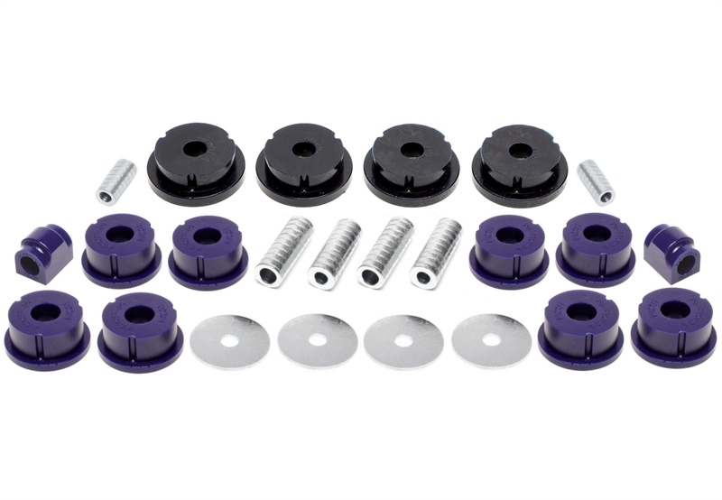 TA Technix PU-bushings kit 26-pieces / rear axle with Ø 20mm rod / fits BMW 3 series E36