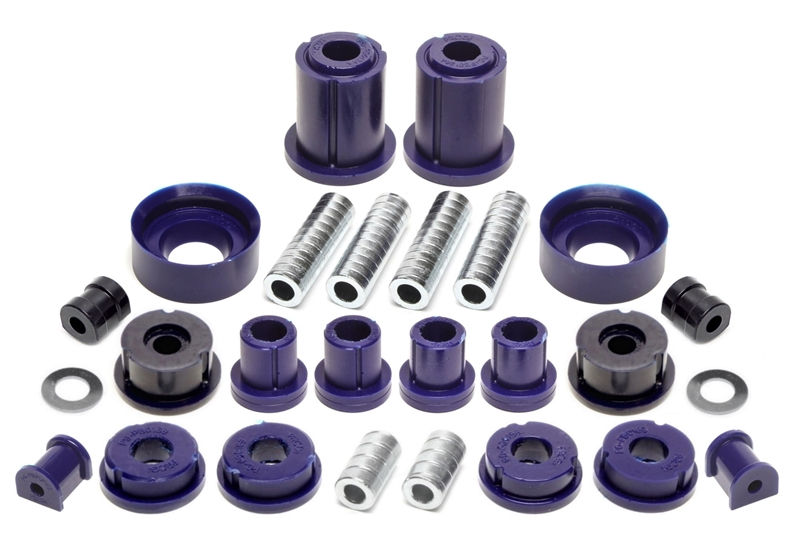 TA Technix PU-Buchsen Kit 32-teilig / Vorderachse+Hinterachse / Vorderachse mit Ø 24mm Stabi / Hinterachse mit Ø 14mm Stabi / passend für BMW 3er Serie E36 Compact