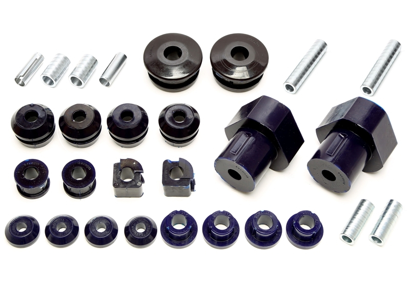 TA Technix PU-bushings kit 28-pieces / front axle + rear axle suitable for VW Golf III / Golf III+IV Cabriolet / Vento