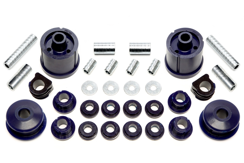 TA Technix PU-bushings kit 32-pieces / front axle with 21mm rod + rear axle / suitable for Audi A3 (8L)/ Seat Leon, Toledo II (1M)/ Skoda Octavia (1U)/ VW Bora, Golf IV (1J)/ New Beetle (9C/1C/1Y)