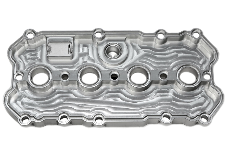 TA Technix Alu gefräster Ventildeckel in silber passend für Audi / Seat / Skoda / VW der MQB-Plattform (EA113)