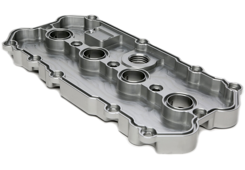 TA Technix Alu gefräster Ventildeckel in silber passend für Audi / Seat / Skoda / VW der MQB-Plattform (EA113)