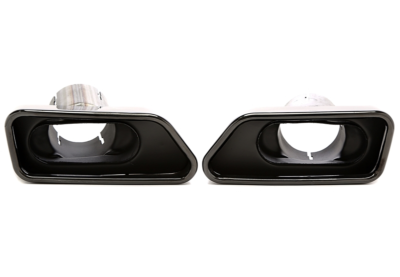 TA Technix Endrohrblende zum anschrauben in schwarz/glänzend passend für BMW 5er Serie (F10)