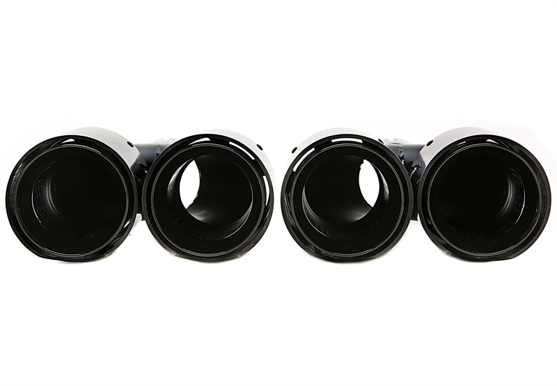 TA Technix Endrohrblende zum anschrauben in schwarz/glänzend passend für BMW 3-6er Serie (G Reihe) / X3/X4 Serie (G Reihe)