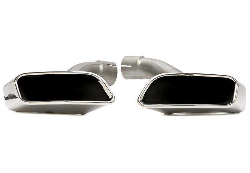 TA Technix Endrohrblende zum anschrauben in chrom/glänzend passend für BMW X6er Serie (E71)