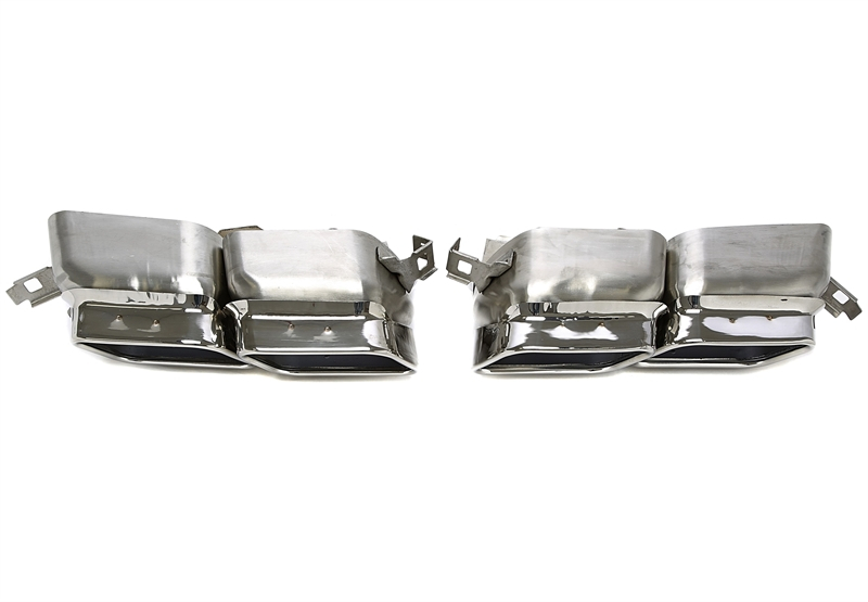 TA Technix Endrohrblende zum anschrauben "single port" in chrom/glänzend passend für BMW 7er Serie (F01)
