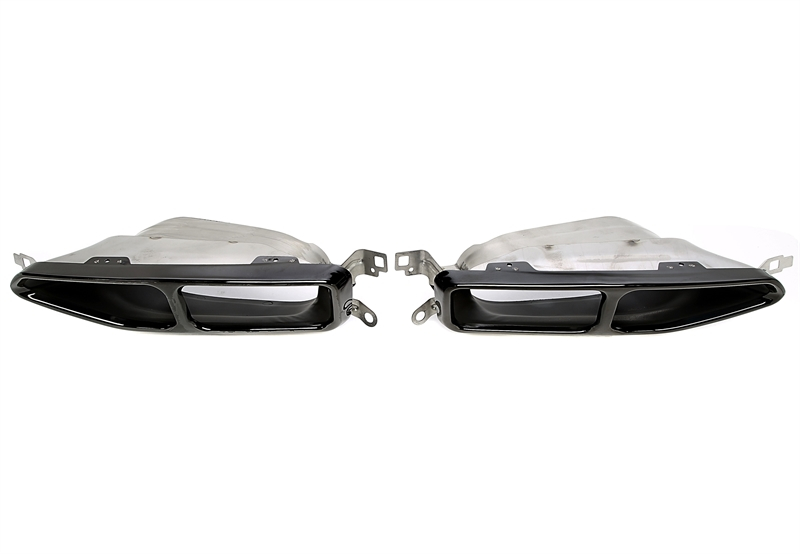 TA Technix Endrohrblende zum anschrauben in schwarz/glänzend passend für BMW 7er Serie mit M Paket (G11)