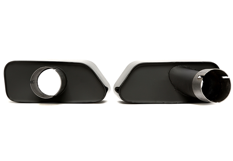 TA Technix Endrohrblende  zum anschrauben "single design" in chrom/glänzend passend für BMW 5er Serie (F10)
