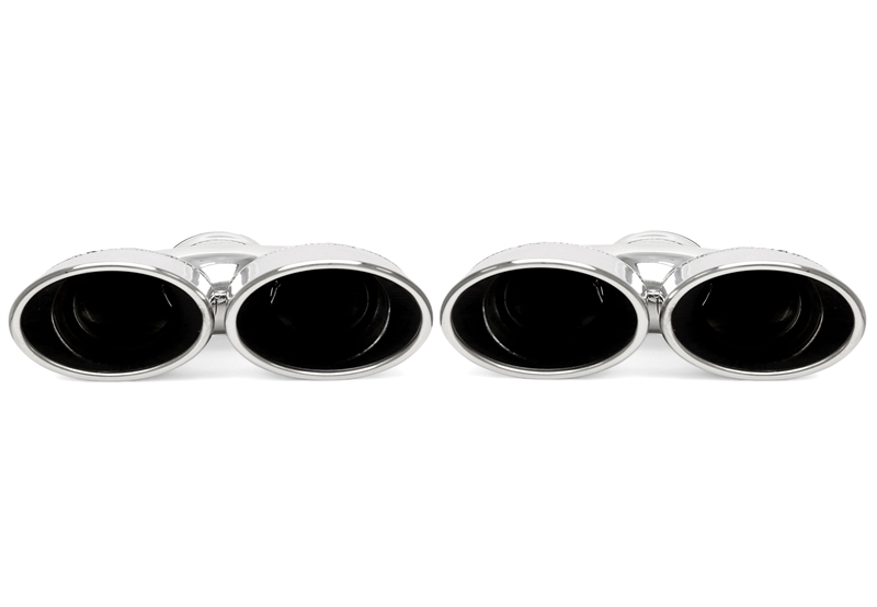 TA Technix universelles duplex Edelstahl Endrohr Links+Rechts zum anschweissen in chrom/glänzend