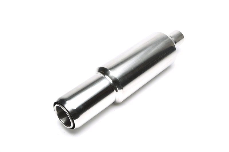 TA Technix Edelstahl Sportendschalldämpfer universal 115 / 80mm rund / gebördelt / scharf