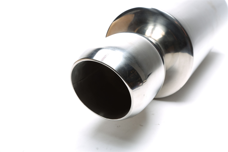 TA Technix Edelstahl Sportendschalldämpfer universal 110mm oval / angeschrägt