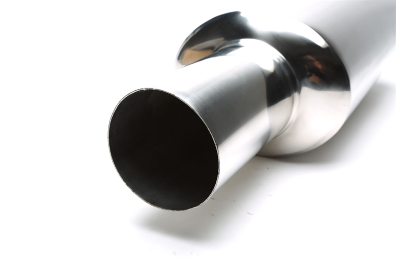 TA Technix Edelstahl Sportendschalldämpfer universal 102mm rund / scharf