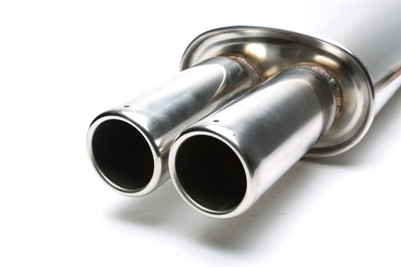 TA Technix stainless steel sport rear silencer universal 2 x 76mm round / flanged