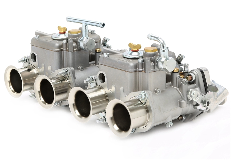 TA Technix intake manifold suitable for 2x 40/45 DCOE Weber/Dellorto 45 DHLA carburetors Audi/VW engines Conversion to single throttle valves (DCOE) or twin carburetor systems