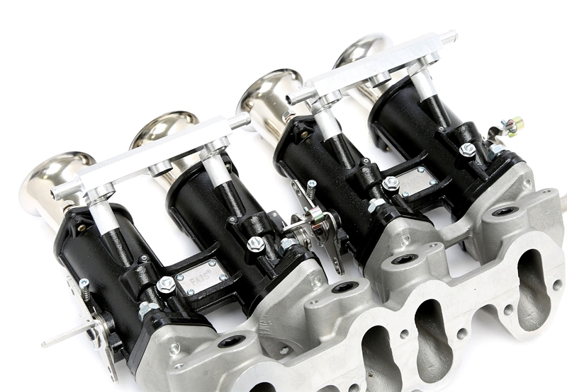 TA Technix Ansaugbrücke passend für Seat / VW 2.0l-8V Umrüstung auf Einzeldrosselklappen (DCOE) oder Doppelvergaseranlagen