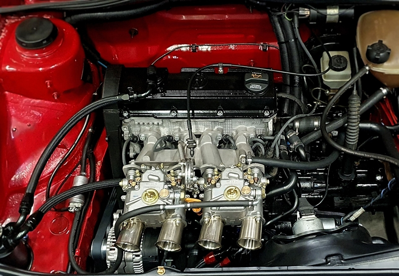 TA Technix Ansaugbrücke passend für VW 2.0l 8V Crossflow Umrüstung auf Doppelvergaseranlage