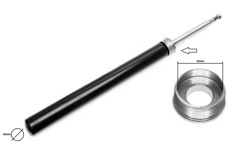TA Technix universal housing lock nut for strut inserts / cartridges with a damper body Ø 43mm