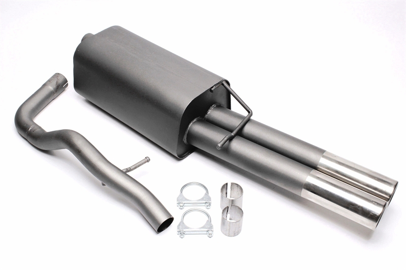 TA Technix Sportendschalldämpfer 2x76mm passend für VW Bora, Bora Variant 1J