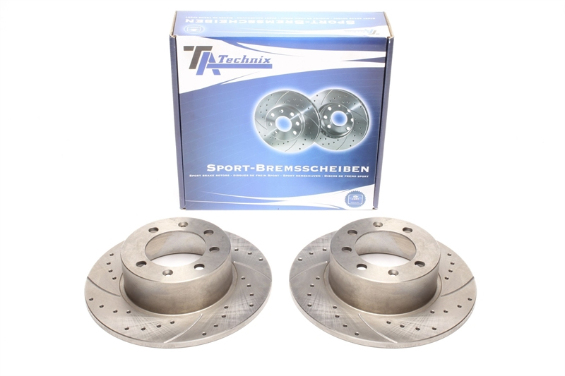TA Technix Sport Brake Disc Set Rear Axle suitable for Saab 99/Saab 900