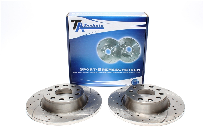 Ta Technix Gmbh Ta Technix Sport Bremsscheiben Satz Hinterachse Passend Fur Audi Seat Skoda Vw
