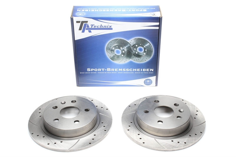 TA Technix Sport Bremsscheiben Satz Hinterachse passend für Opel Insignia/Saab 9-5