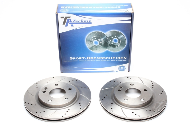 TA Technix Sport Bremsscheiben Satz Vorderachse passend für Mercedes Benz A-Klasse W168