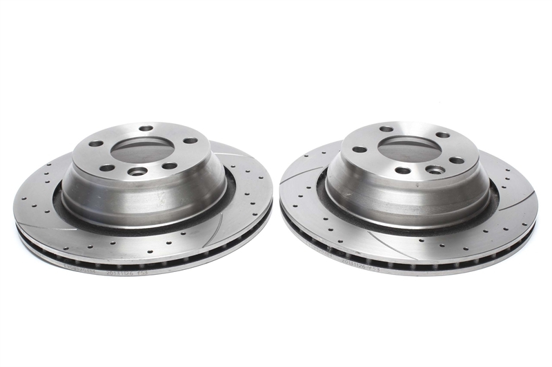 TA Technix Sport Brake Disc Set Rear Axle suitable for VW T5 / Touareg