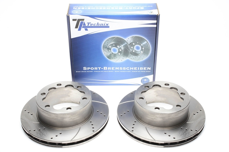 TA Technix Sport Bremsscheiben Satz Hinterachse passend für Mercedes Benz Sprinter/VW Crafter