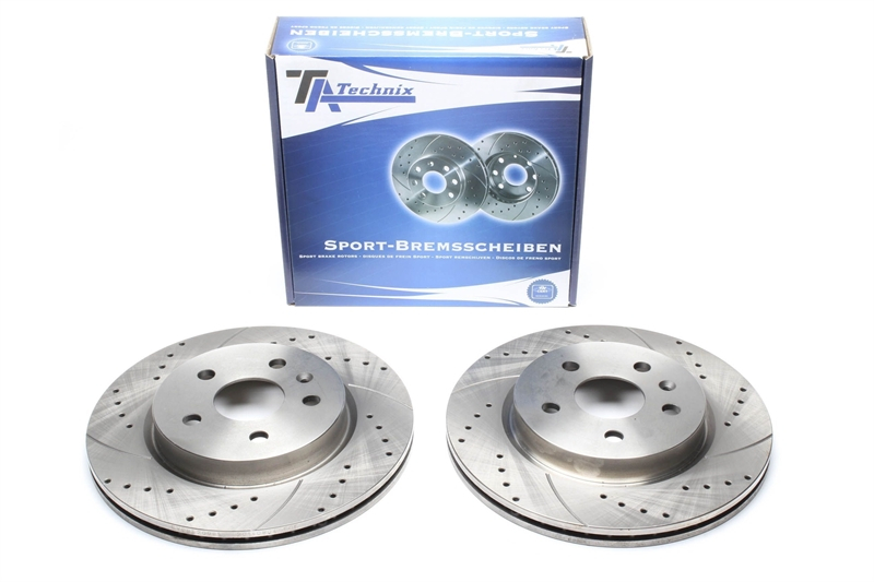 TA Technix Sport Bremsscheiben Satz Hinterachse passend für Opel Insignia/Saab 9-5