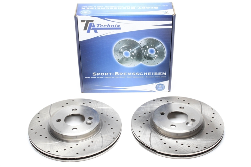TA Technix sport brake disc set front axle suitable for Mini One/Cooper R50 R53 / R52