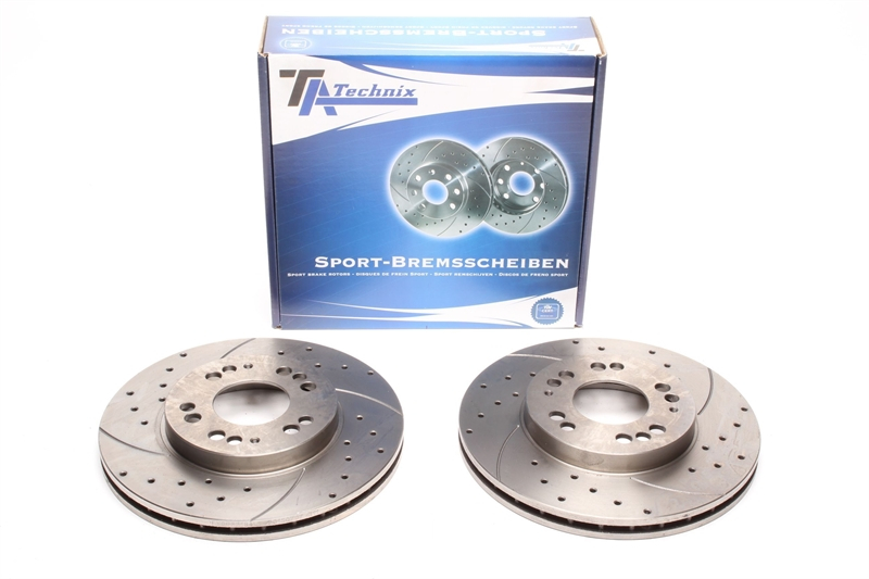 TA Technix Sport brake disc set front axle fits Mitsubishi Eclipse I / Sigma