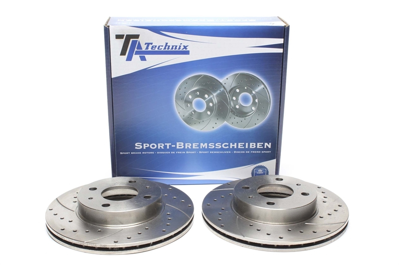 TA Technix Sport Bremsscheiben Satz Vorderachse passend für Nissan Almera