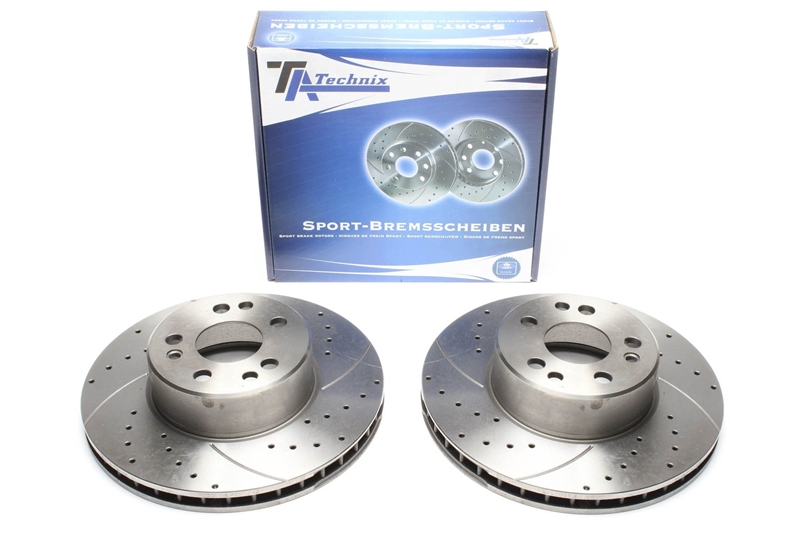 TA Technix Sport Bremsscheiben Satz Vorderachse passend für Mercedes Benz S-Klasse W140