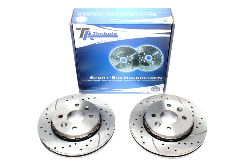 TA Technix Sport brake disc set front axle fits Kia Shuma II / Shuma II notchback