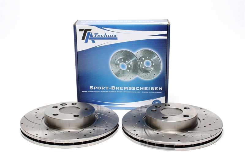 TA Technix sport brake disc set front axle suitable for Ford Galaxy / Seat Alhambra / VW Sharan / T4