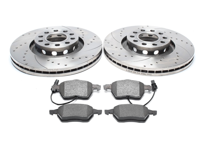 Sport-Bremsscheiben gelocht und geschlitzt TA Technix Audi A4 A6 Exeo Passat