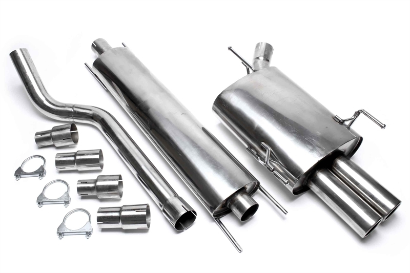 TA Technix stainless steel system 2x76mm fits Opel Corsa C