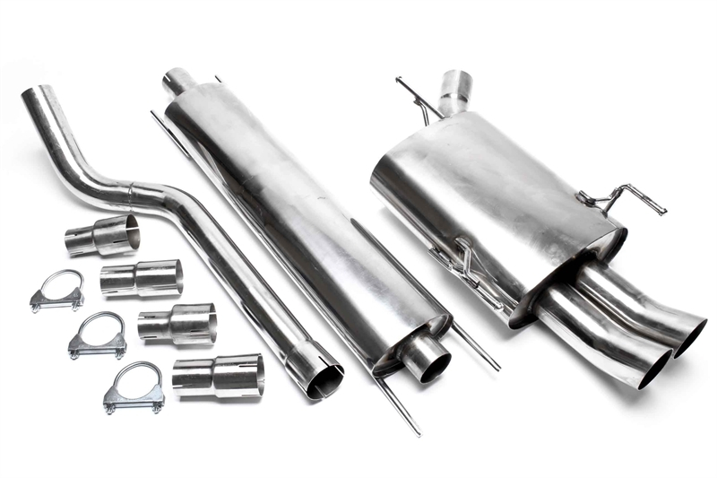 TA Technix Edelstahlanlage 2x76mm DTM passend für Opel Corsa C