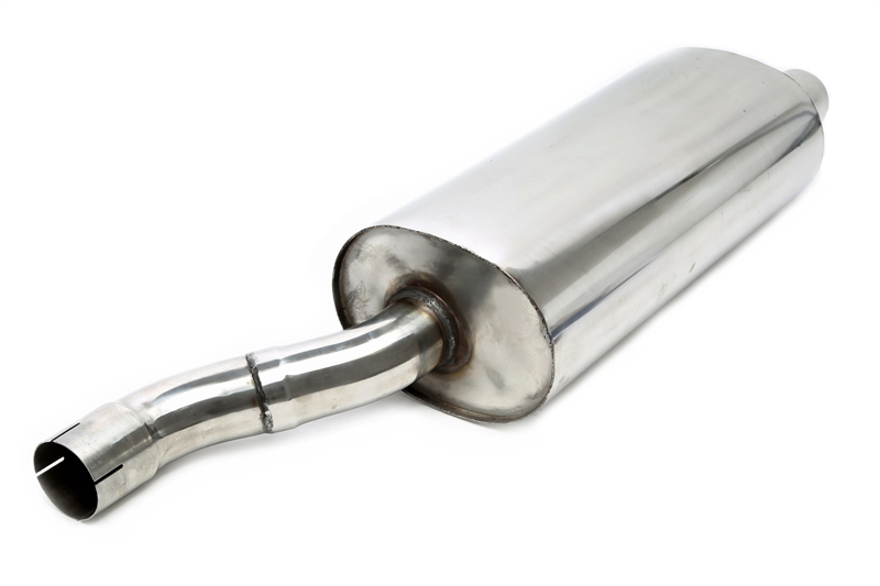 TA Technix rear silencer 2x76mm round / flanged stainless steel from EVOE466A-xx