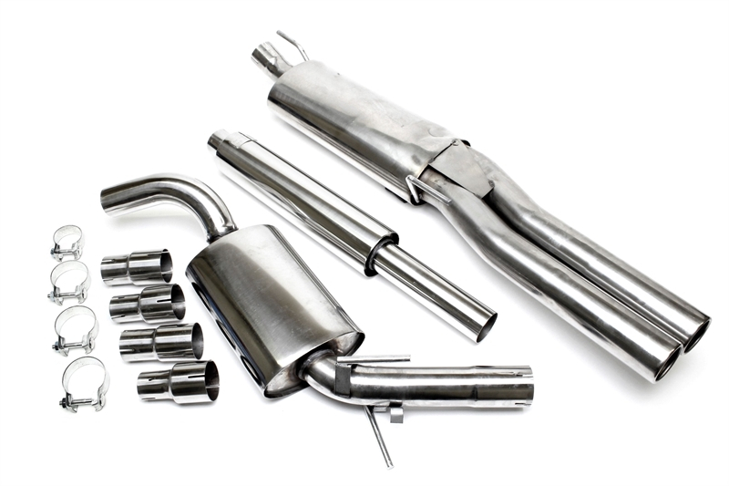 TA Technix stainless steel system 2x76mm fits VW Golf III Variant, Vento