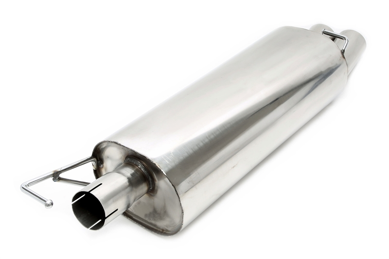 TA Technix rear silencer 2x76mm round/flanged from stainless steel system EVOG4A-xx