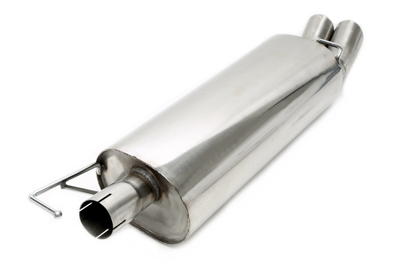 TA Technix rear silencer 2x76mm DTM from stainless steel system EVOG4A-xx