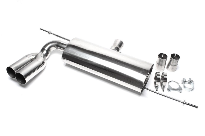 TA Technix Edelstahl Sportendschalldämpfer 2x76mm passend für  Audi A3 (8P)/ VW Golf V, Golf V Plus (1K/1KP)