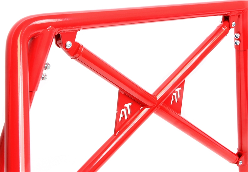 TA Technix roll bar red with logo fits VW Golf I type 17