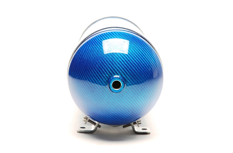 TA Technix nahtloser Lufttank 11 Liter / Lufttank blau mit echt Carbon Furnier