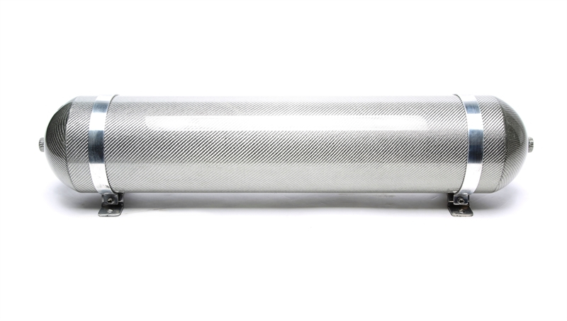 TA Technix nahtloser Lufttank 19 Liter / Lufttank silber mit echt Carbon Furnier