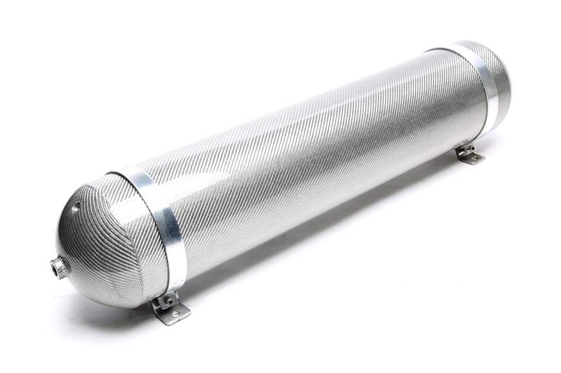 TA Technix nahtloser Lufttank 19 Liter / Lufttank silber mit echt Carbon Furnier